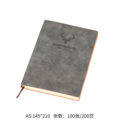 《考生网专供》 a5商务羊巴皮笔记本定制logo学生文具手账本套装会议办公用品图2