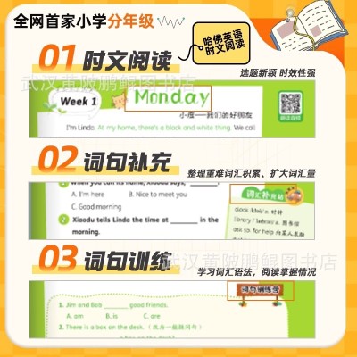 【考生网专属渠道】2025新版哈佛时文英语阅读理解小学3-6年级热点题型通用写作训练图5