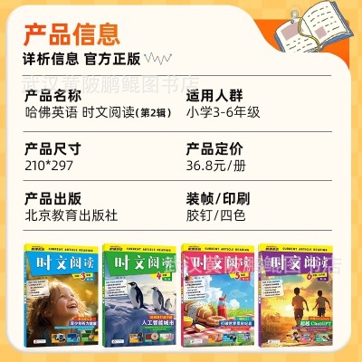 【考生网专属渠道】2025新版哈佛时文英语阅读理解小学3-6年级热点题型通用写作训练图4