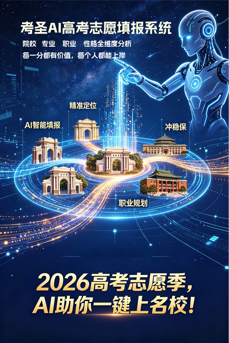 考生网考圣升学管家高考志愿填报系统